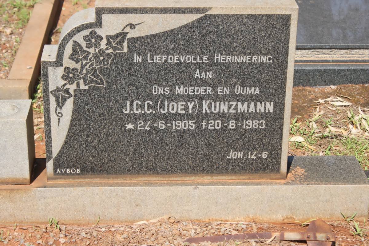 KUNZMANN J.C.C. 1905-1983