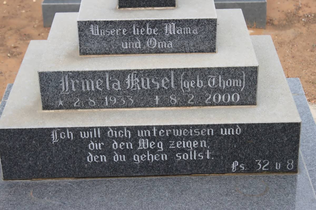 KÜSEL Irmela nee THOM 1933-2000