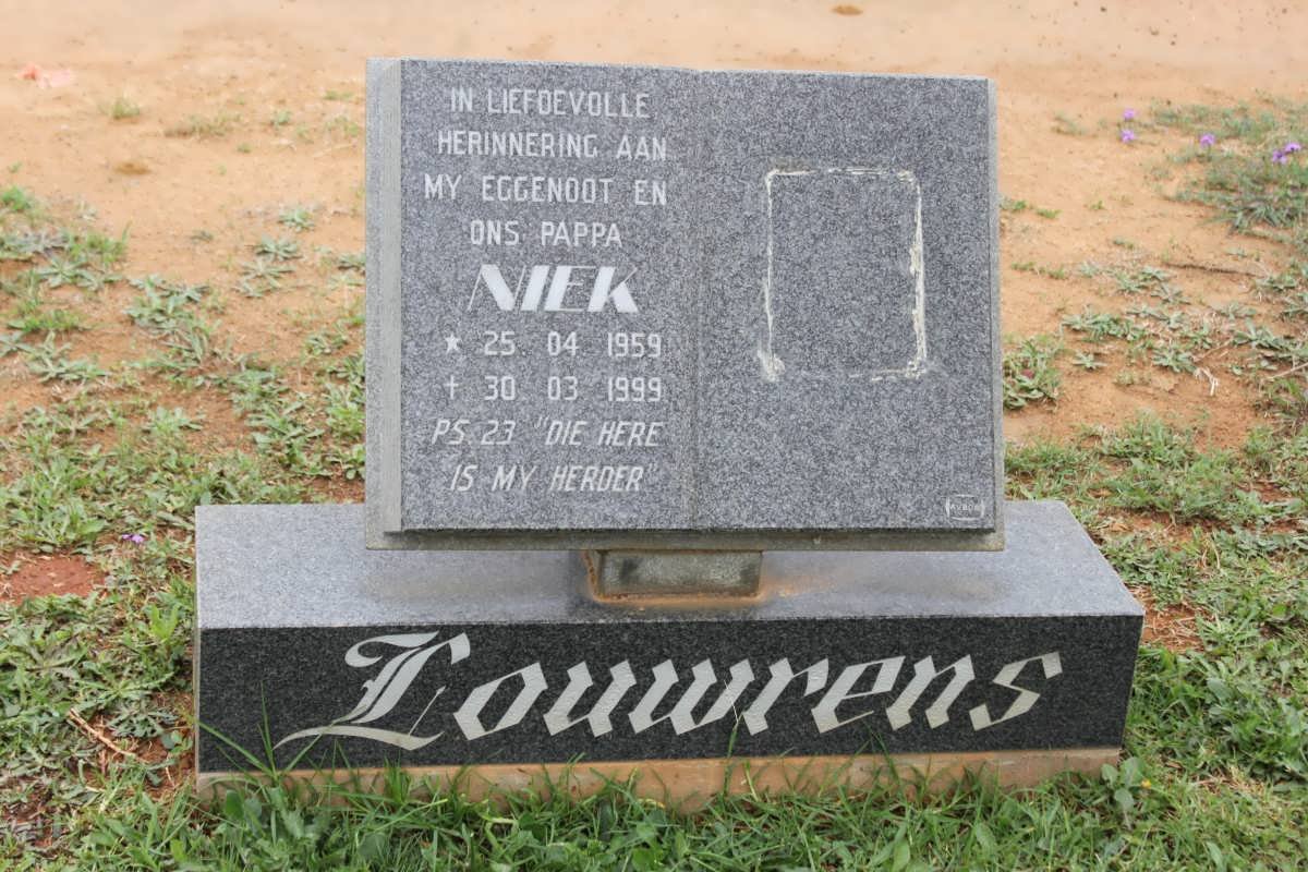LOUWRENS Niek 1959-1999