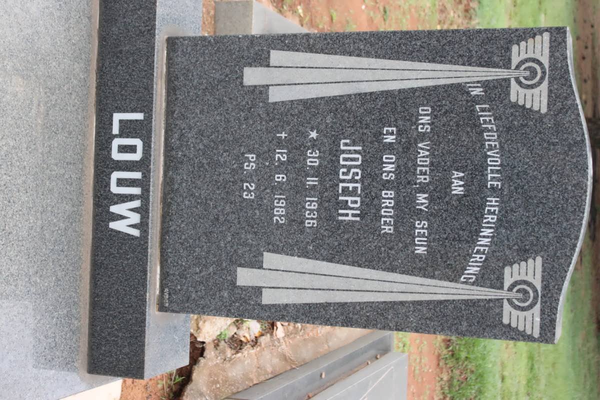LOUW Joseph 1936-1982