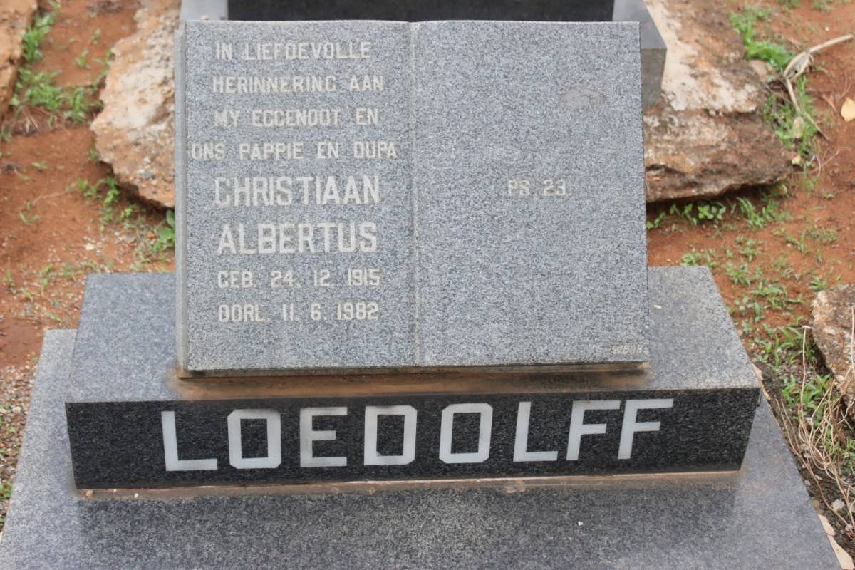 LOEDOLFF Christiaan Albertus 1915-1982