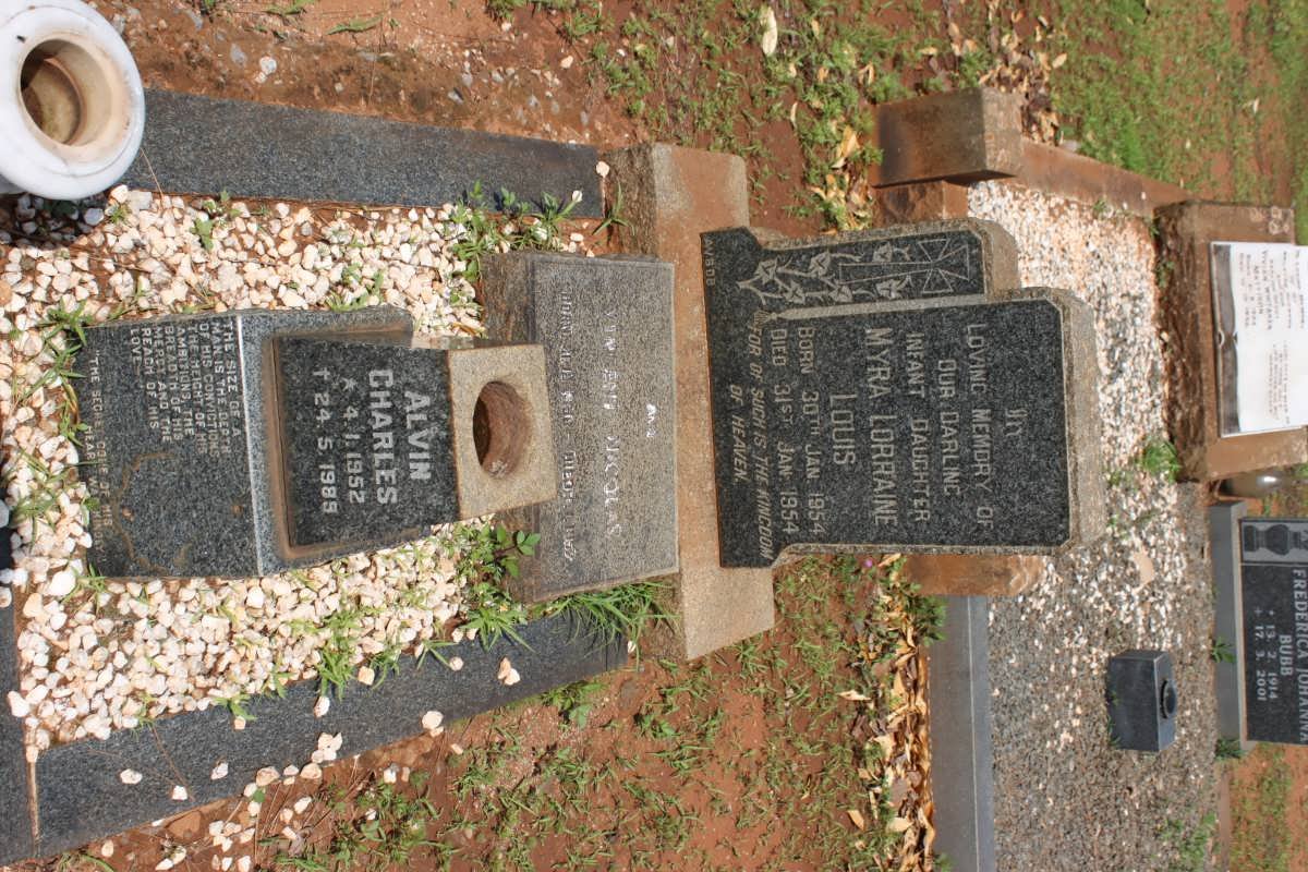 LOUIS Myrna Lorraine 1954-1954 :: LOUIS Alvin Charles 1952-1989