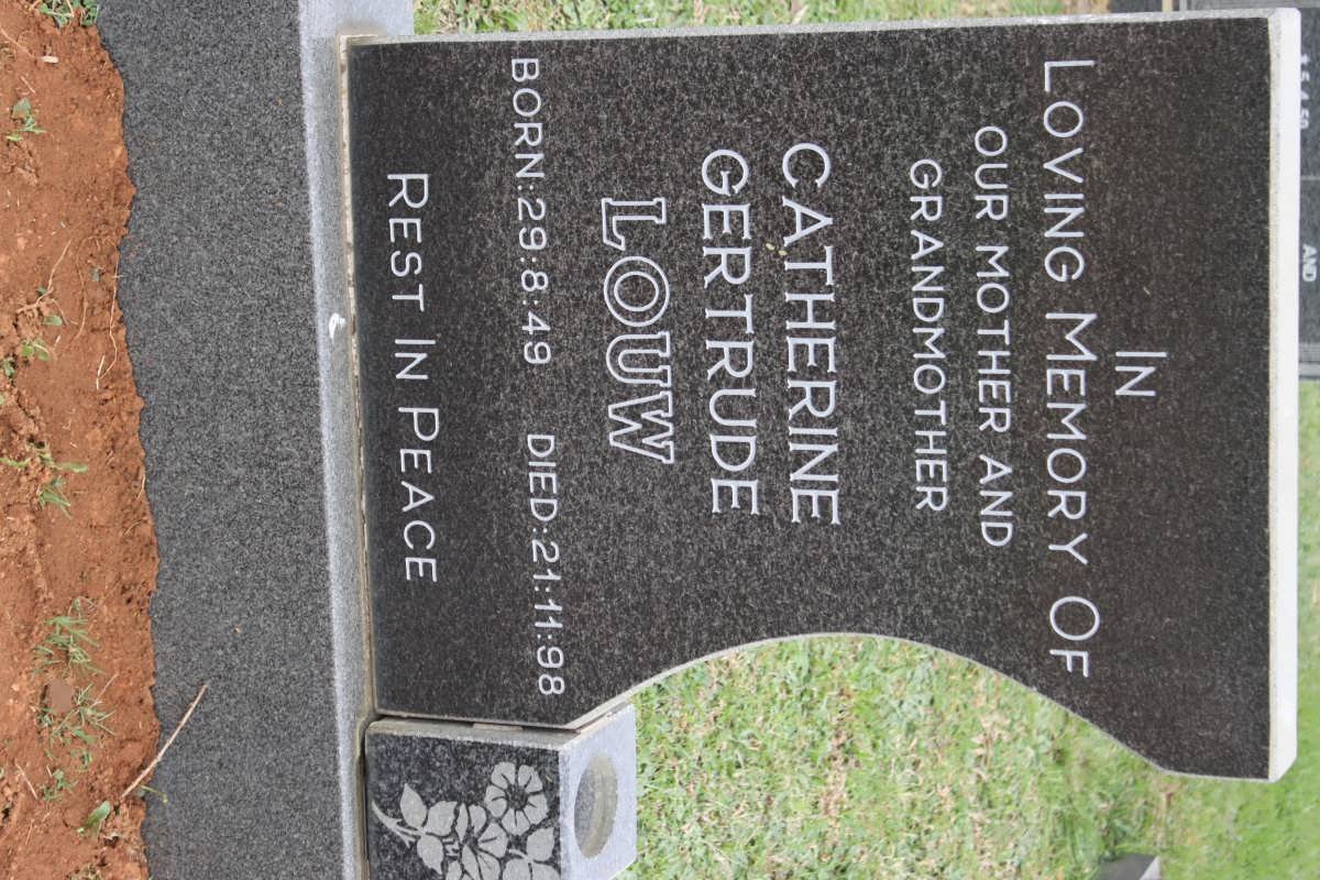 LOUW Catherine Gertrude 1949-1998