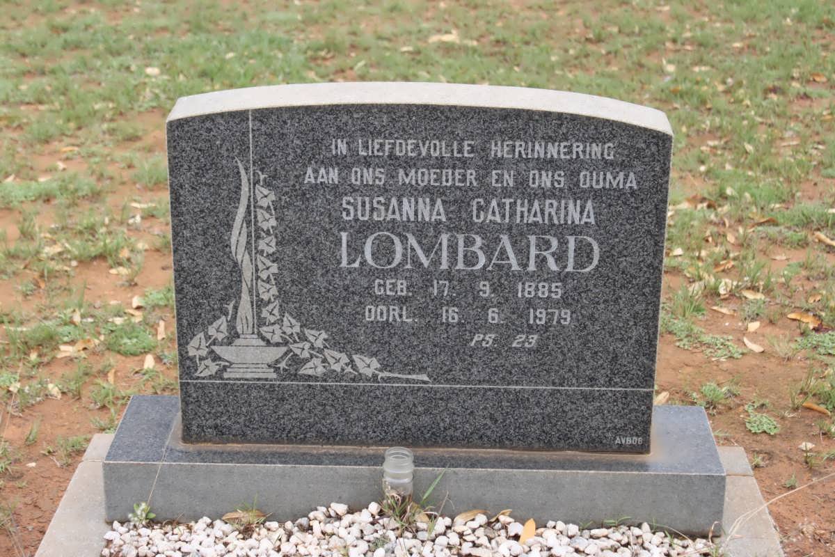 LOMBARD Susanna Catharina 1885-1979