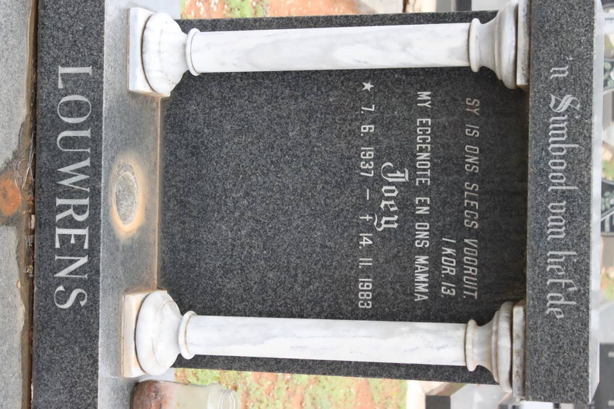 LOUWRENS Joey 1937-1983