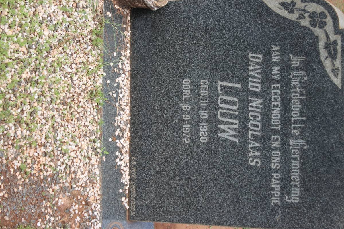 LOUW David Nicolaas 1920-1972