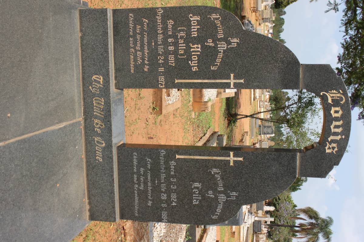 LOUIS John Alays 1917-1973 &amp; Leila 1924-1994