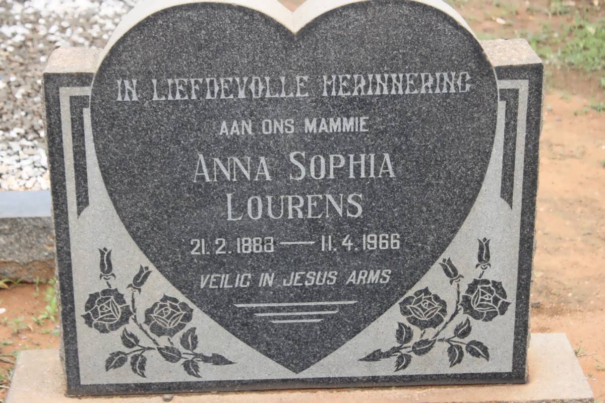 LOURENS Anna Sophia 1888-1966