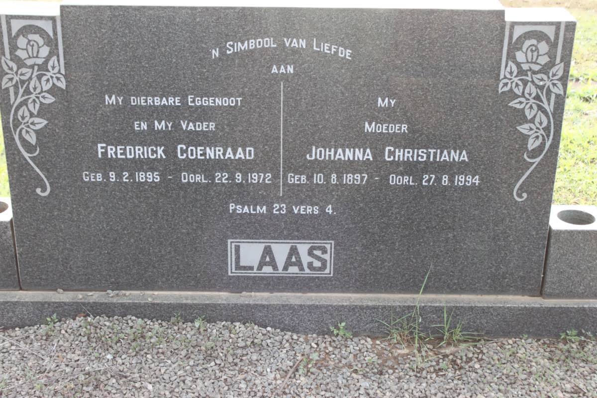 LAAS Fredrick Coenraad 1895-1972 &amp; Johanna Christiana 1897-1994