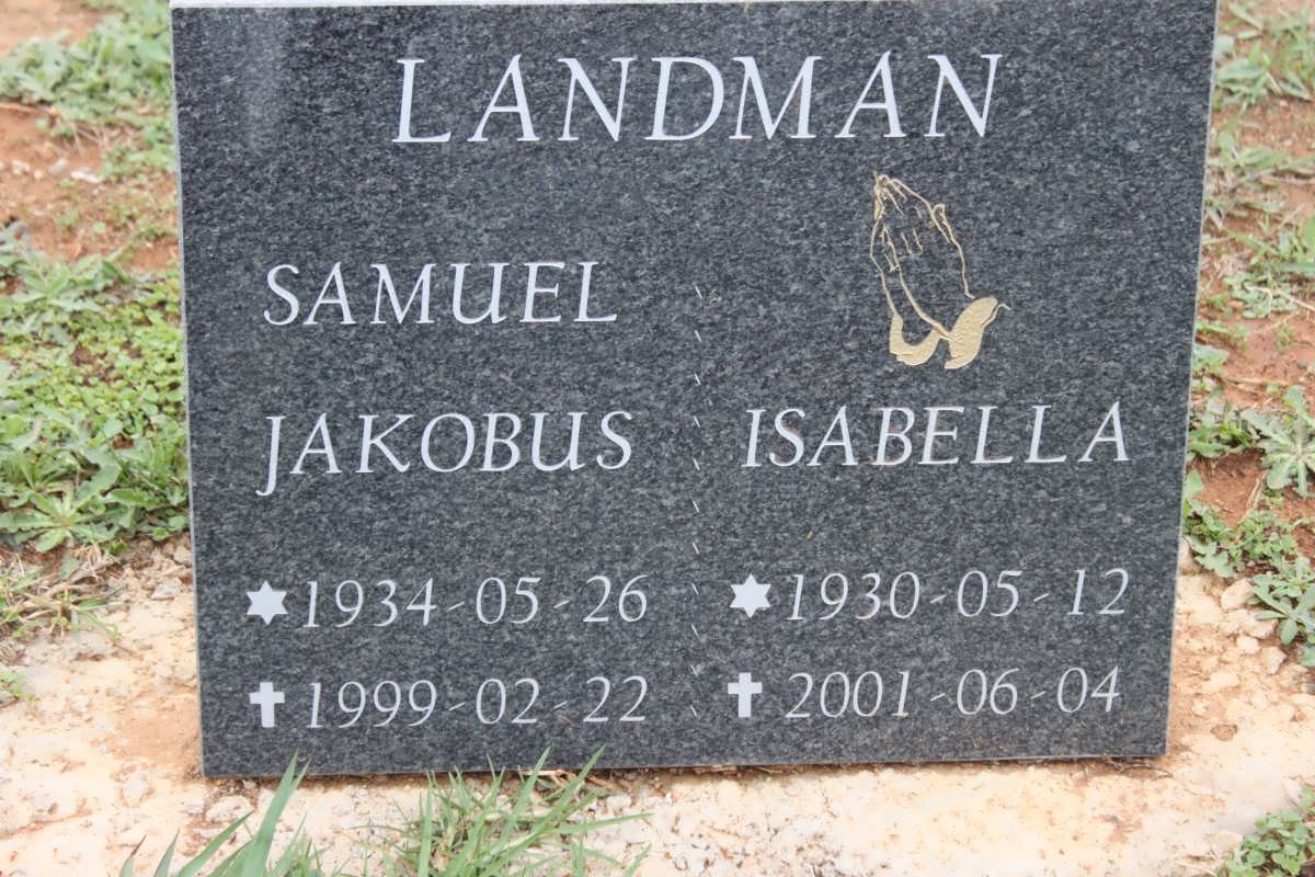 LANDMAN Samuel Jakobus 1934-1999 &amp; Isabella 1930-2001
