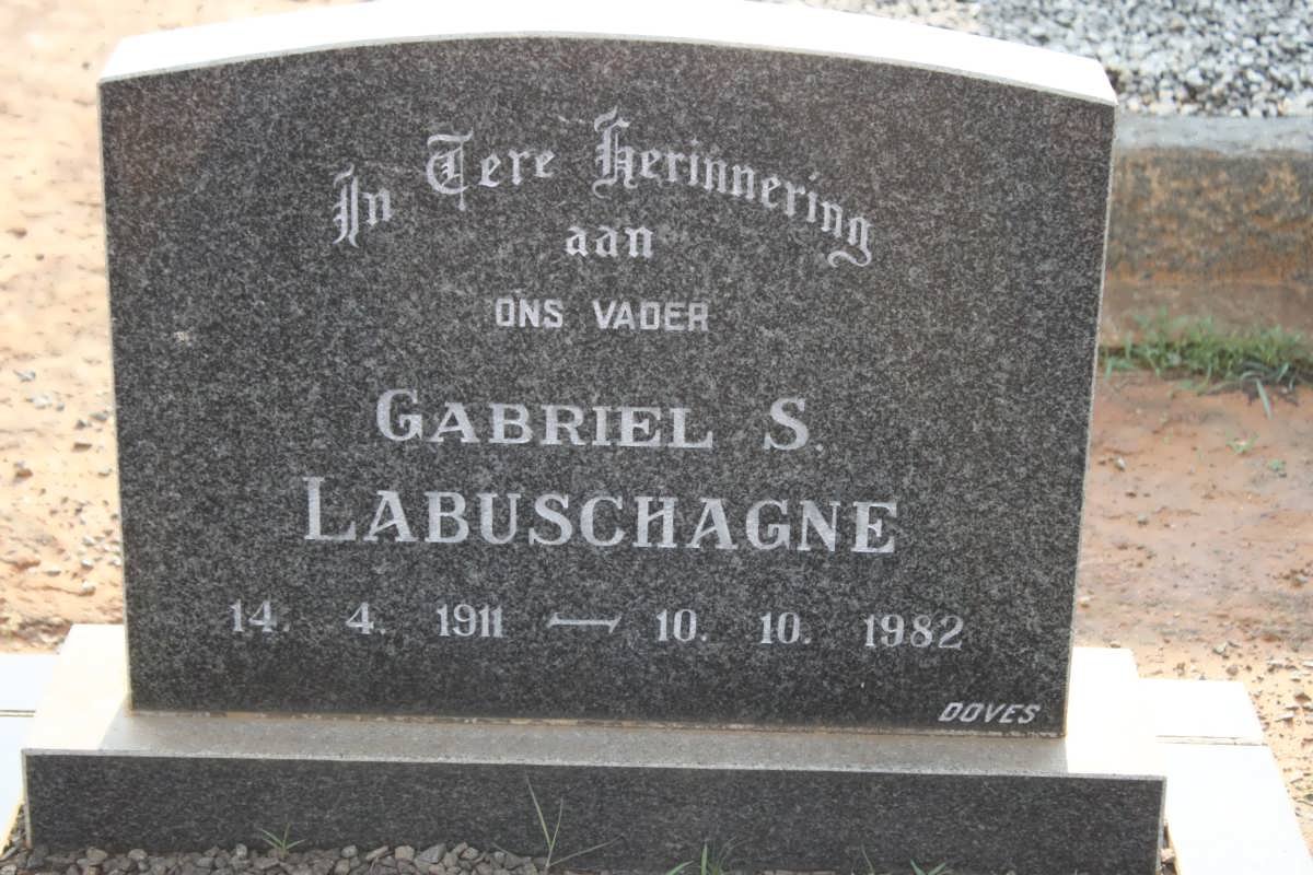 LABUSCHAGNE Gabriel S. 1911-1982