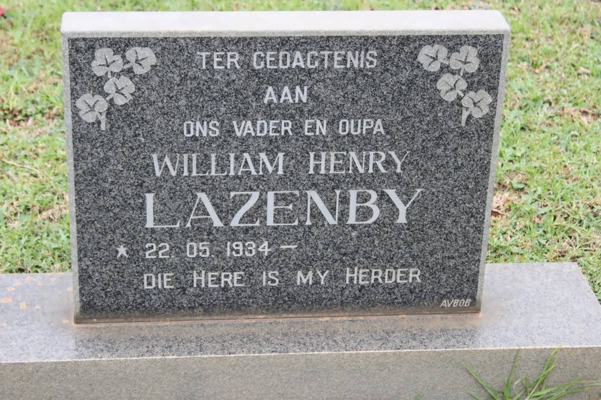 LAZENBY William Henry 1934-