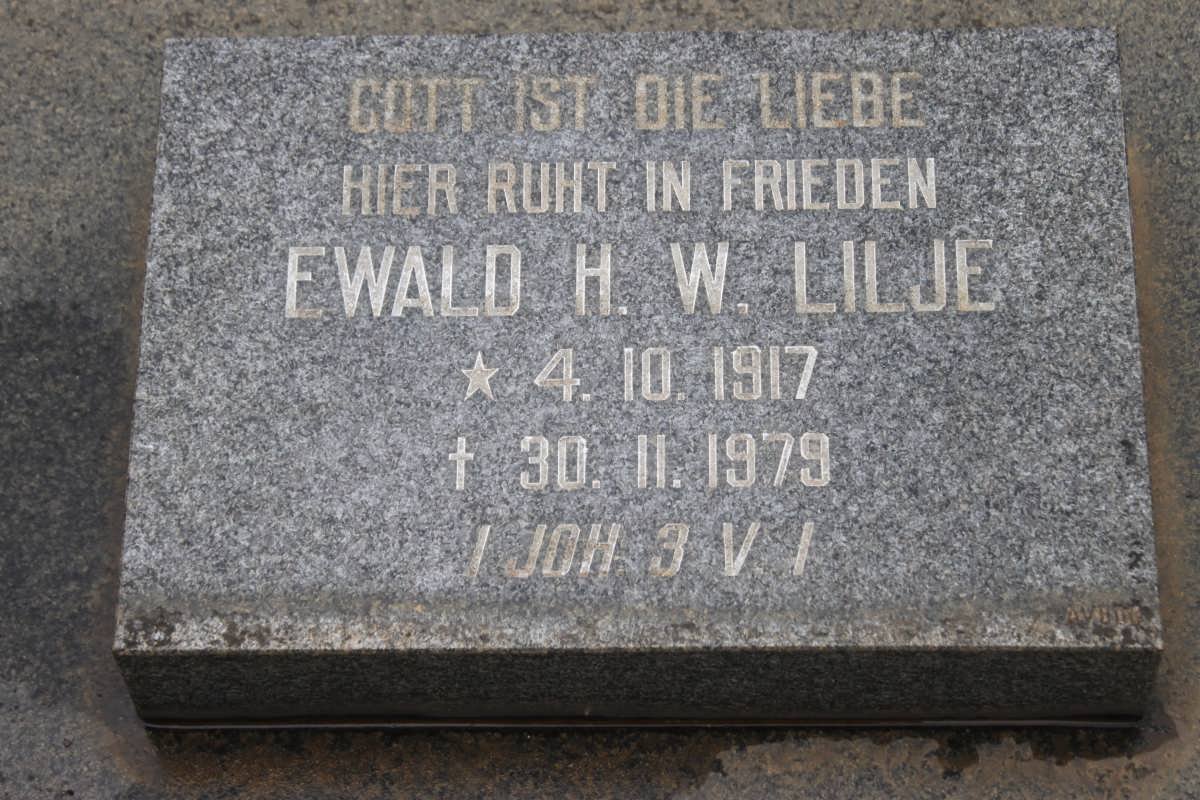 LILJE Ewald H.W. 1917-1979