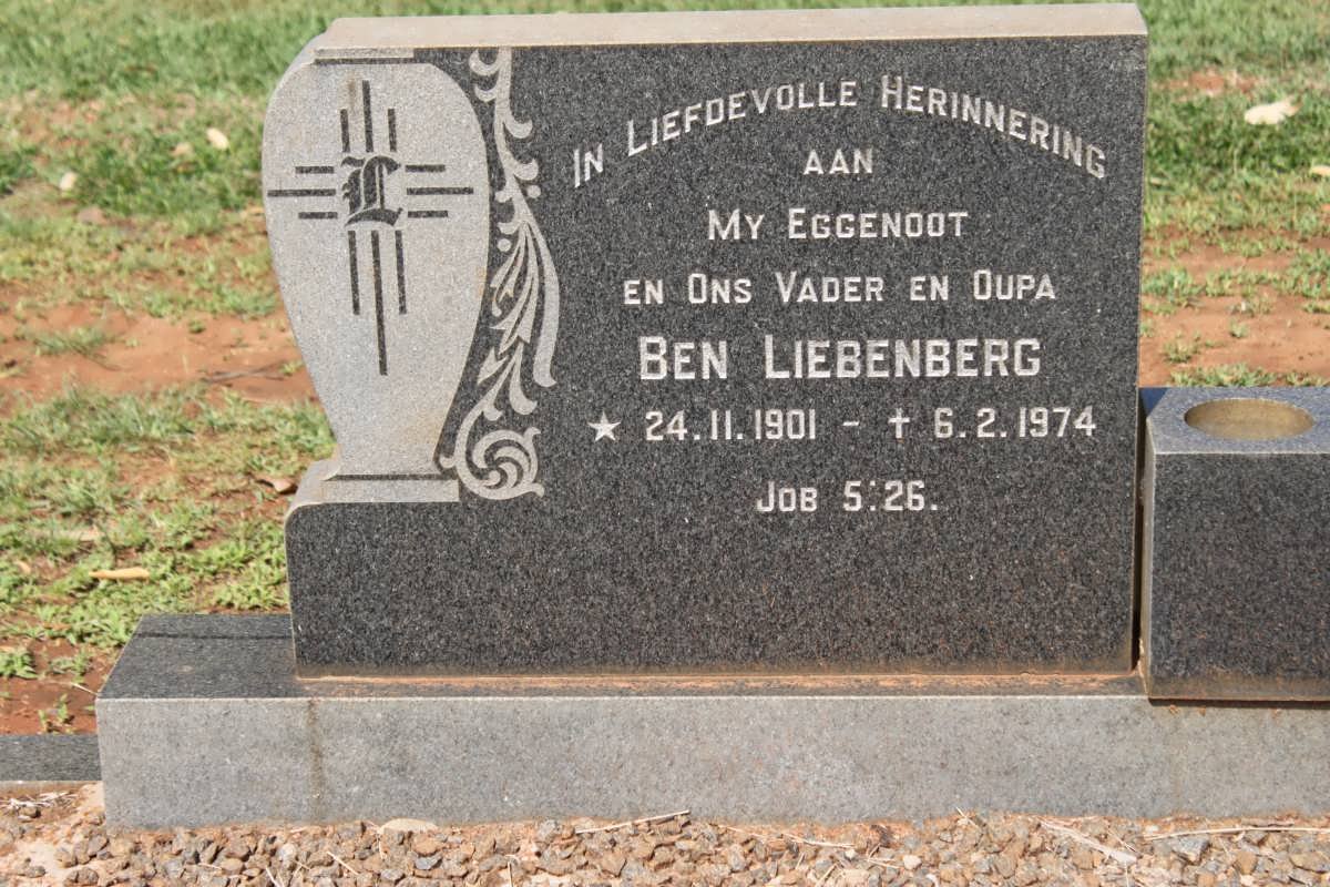 LIEBENBERG Ben 1901-1974