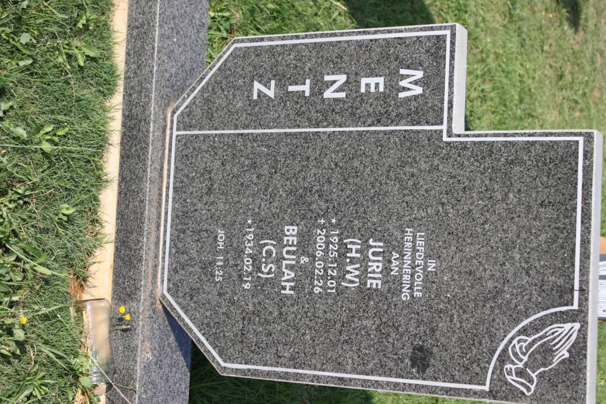 MENTZ H.W. 1925-2006 &amp; C.S. 1934-