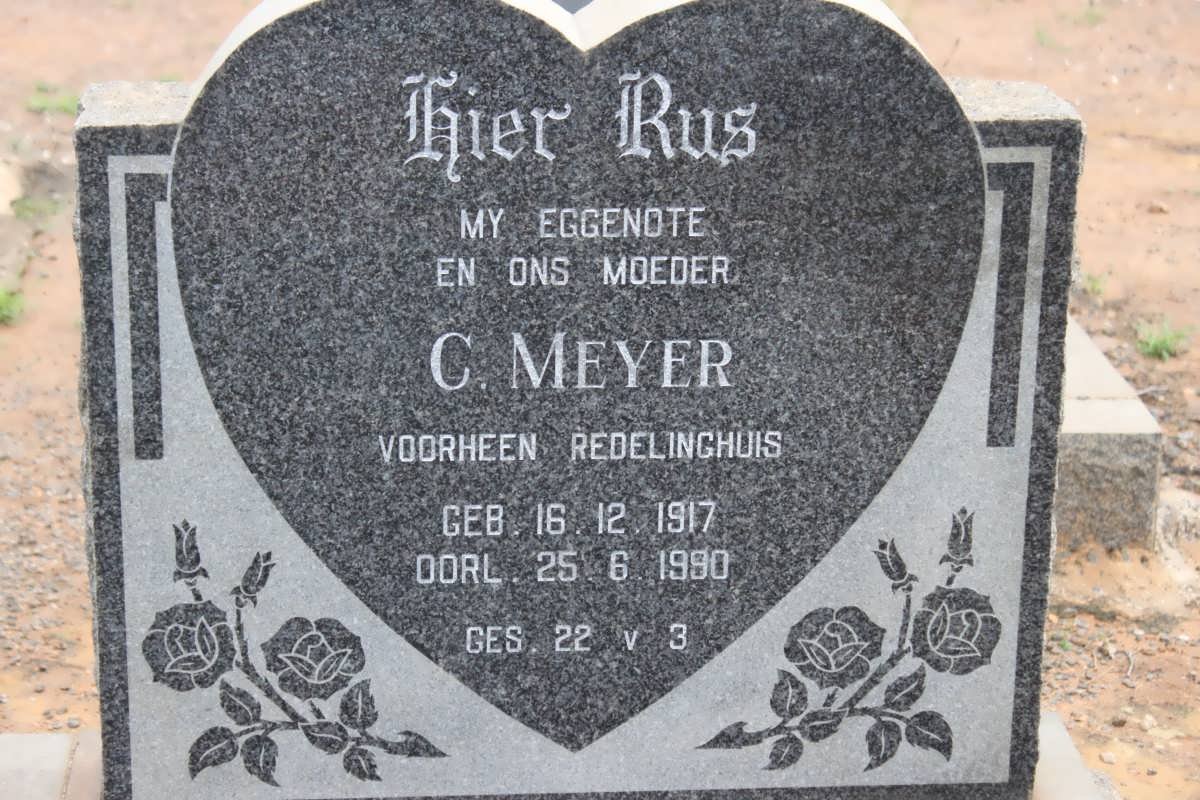 MEYER C. nee REDELINGHUIS 1917-1990