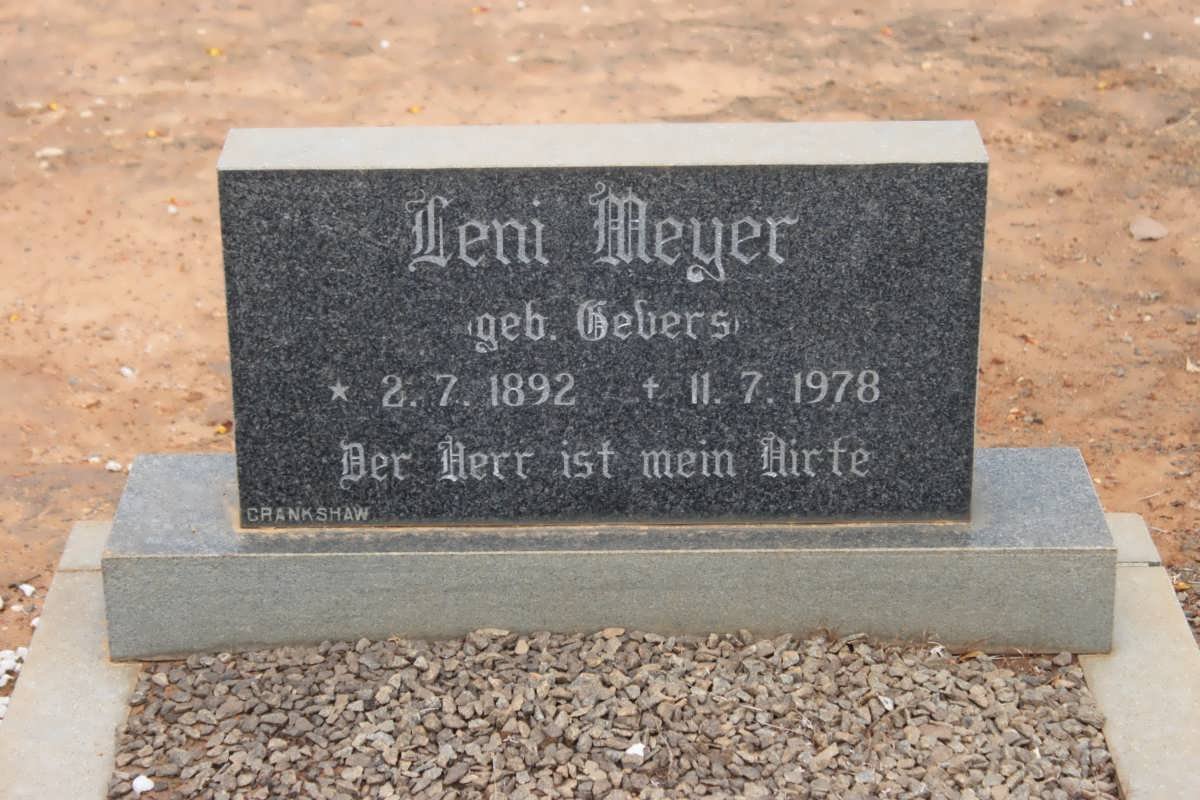 MEYER Leni nee GEBERS 1892-1978