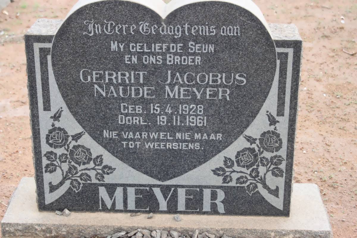 MEYER Gerrit Jacobus Naude 1928-1961