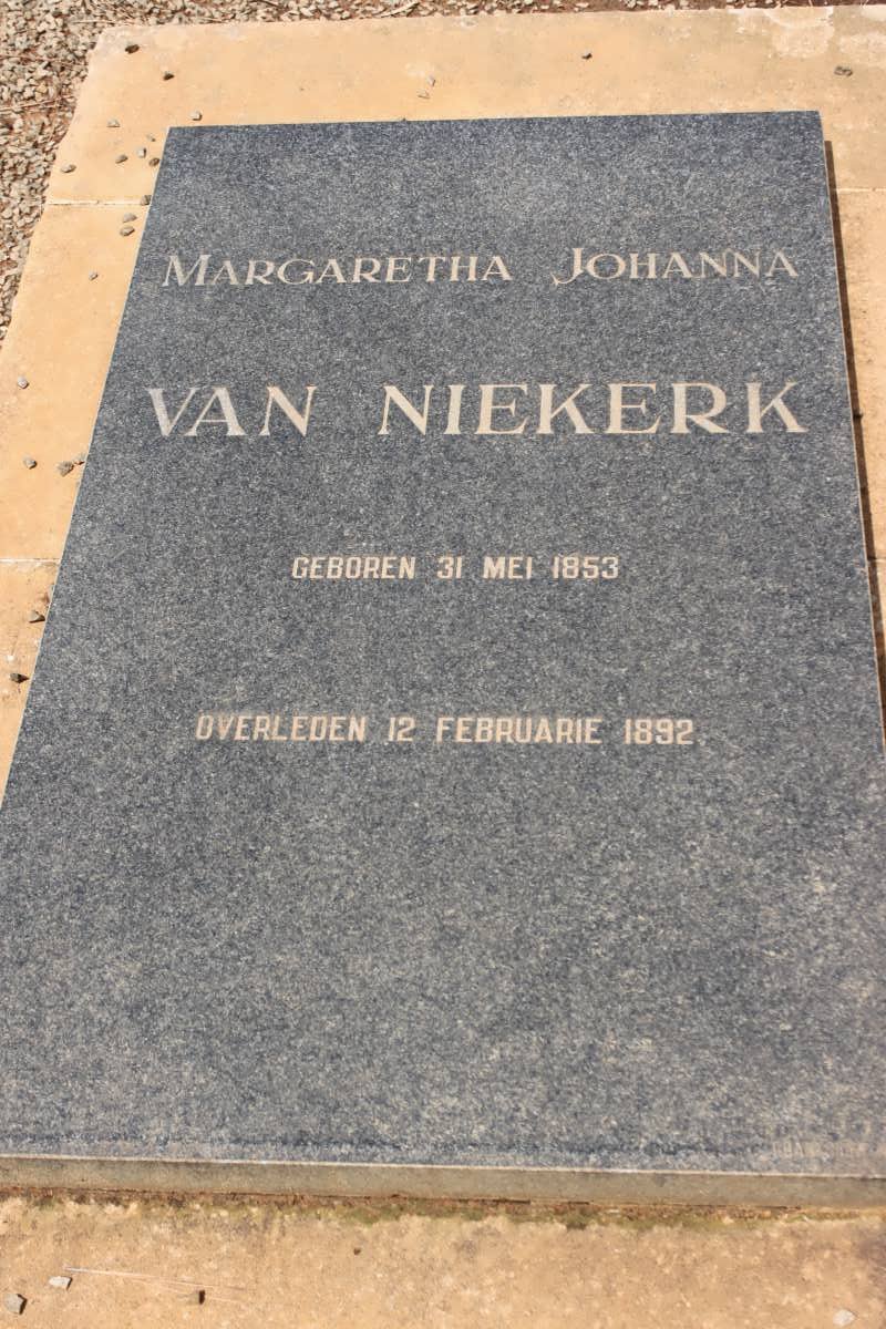 NIEKERK Margaretha Johanna, van 1853-1892