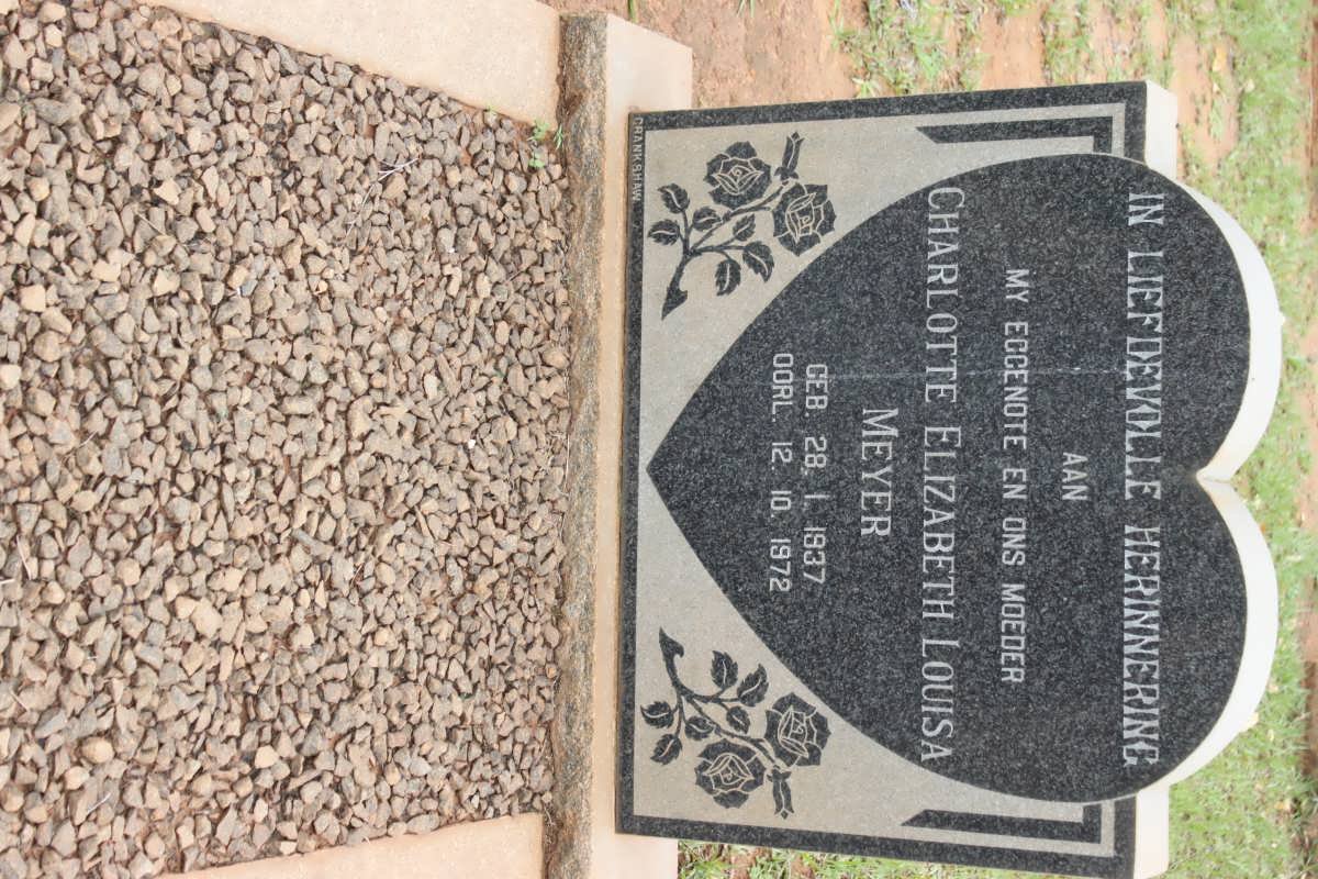 MEYER Charlotte Elizabeth Louisa 1937-1972