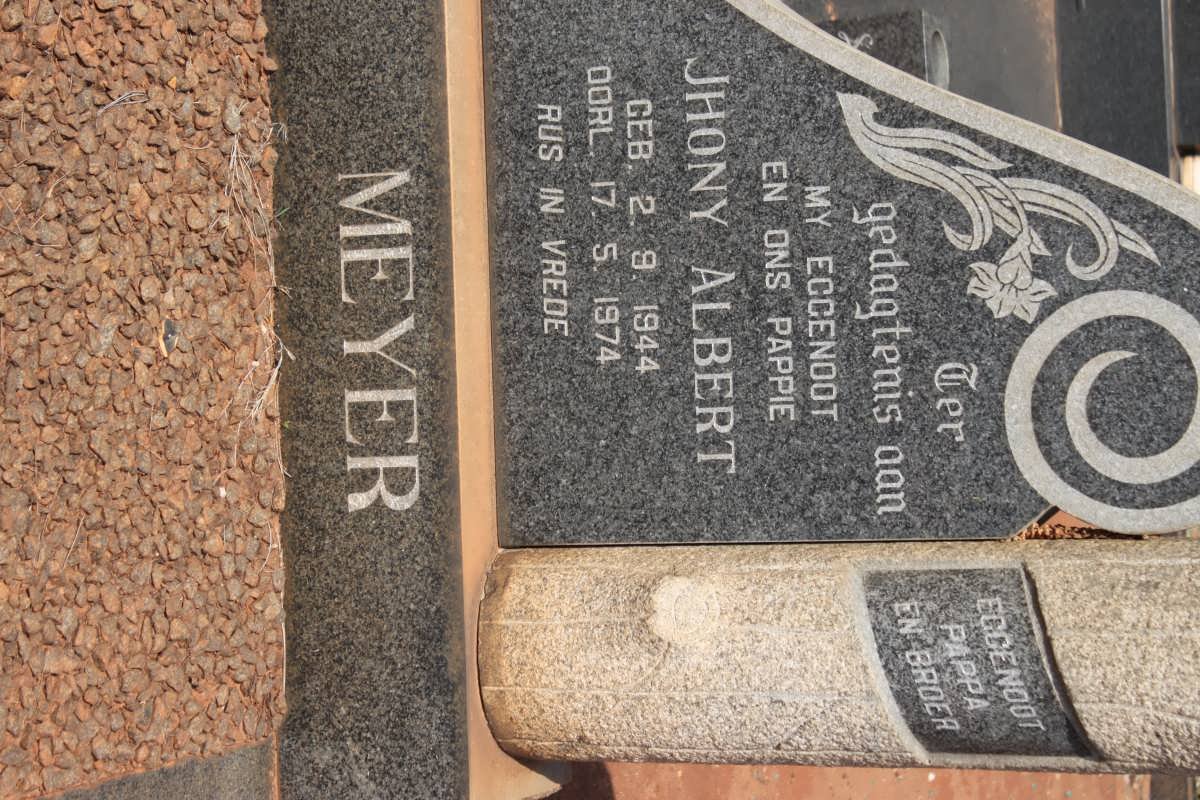 MEYER Jhony Albert 1944-1974
