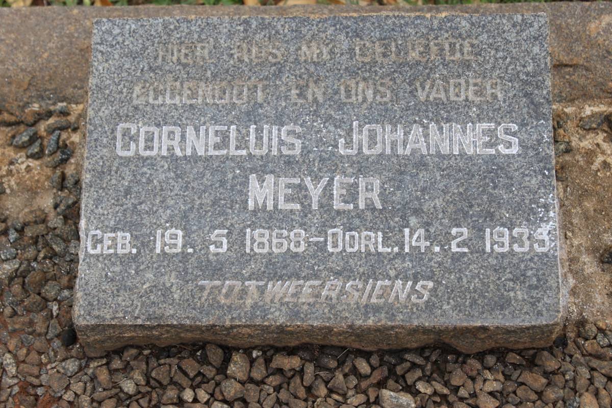 MEYER Cornelius Johannes 1868-1935