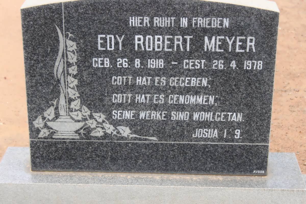 MEYER Edy Robert 1918-1978