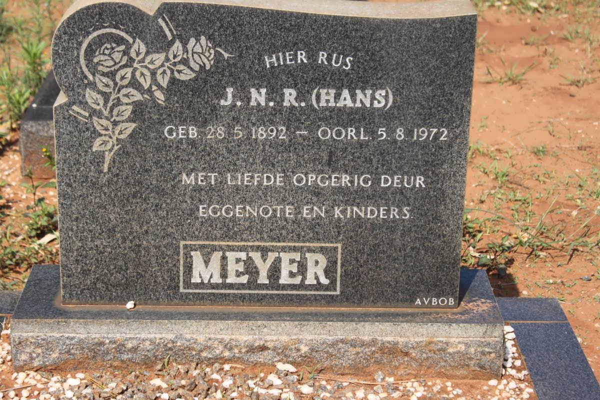 MEYER J.N.R. 1892-1972
