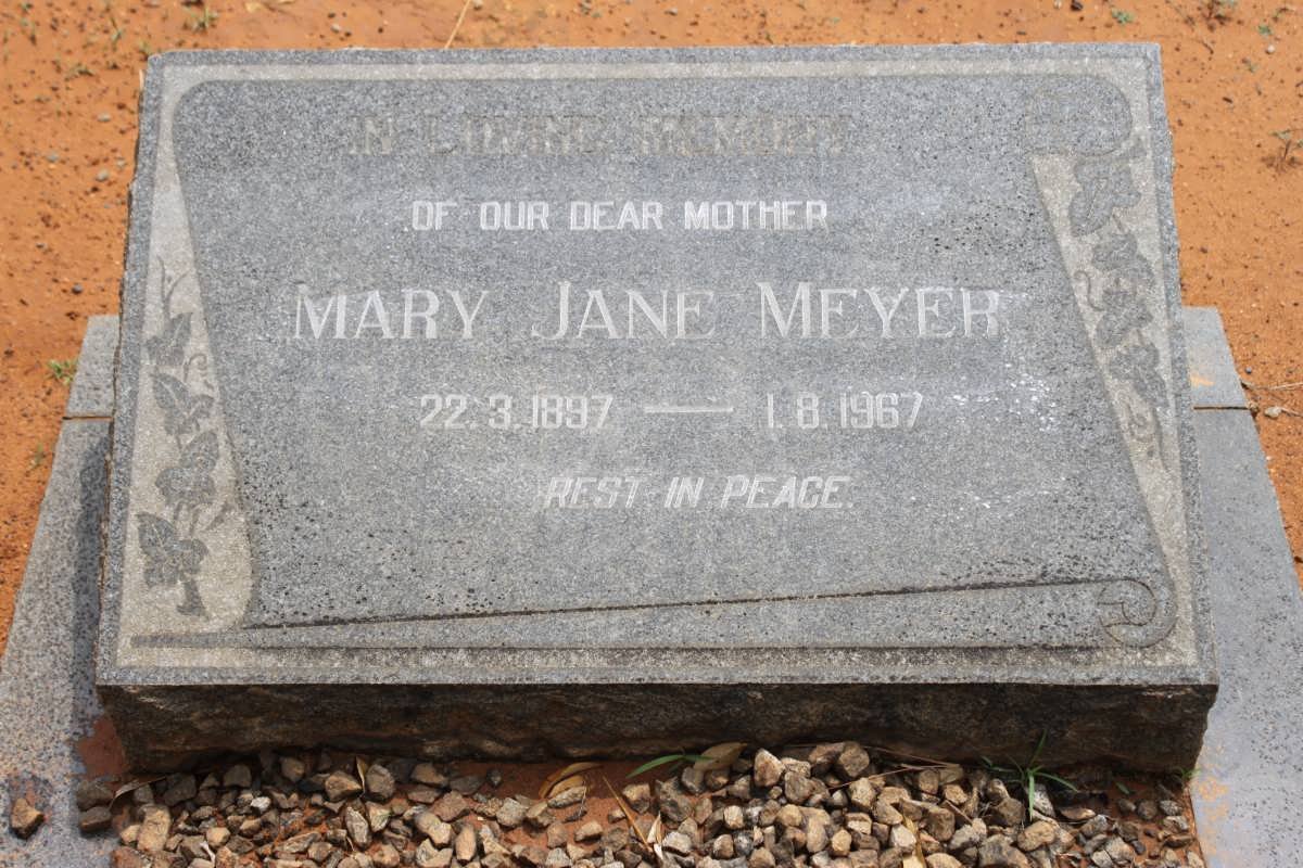 MEYER Mary Jane 1897-1967