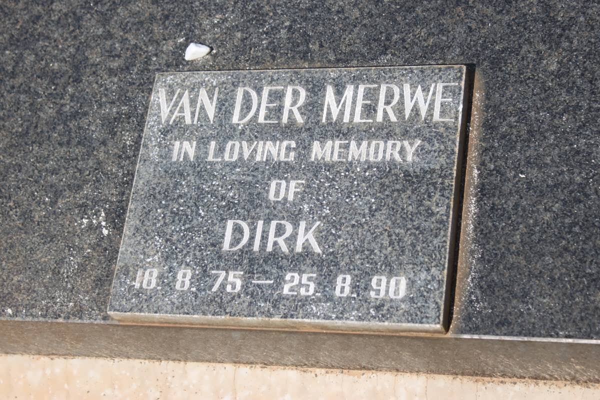 MERWE Dirk, van der 1975-1990
