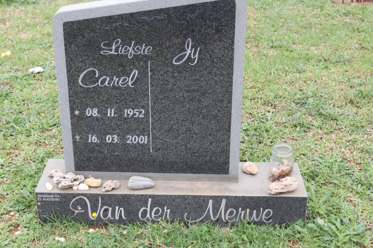 MERWE Carel, van der 1952-2001