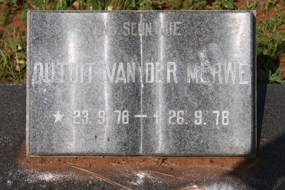 MERWE Du Toit, van der 1978-1978