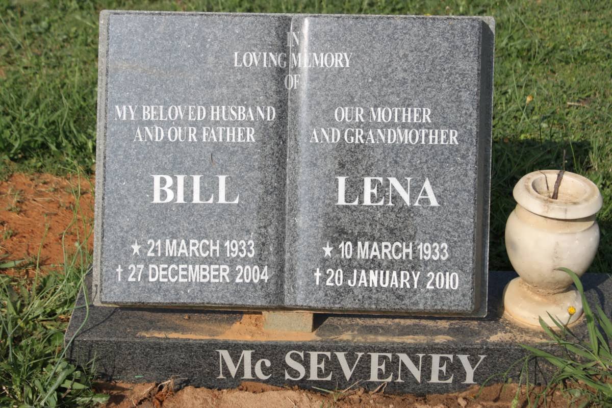 McSEVENEY Bill 1933-2004 &amp; Lena 1933-2010
