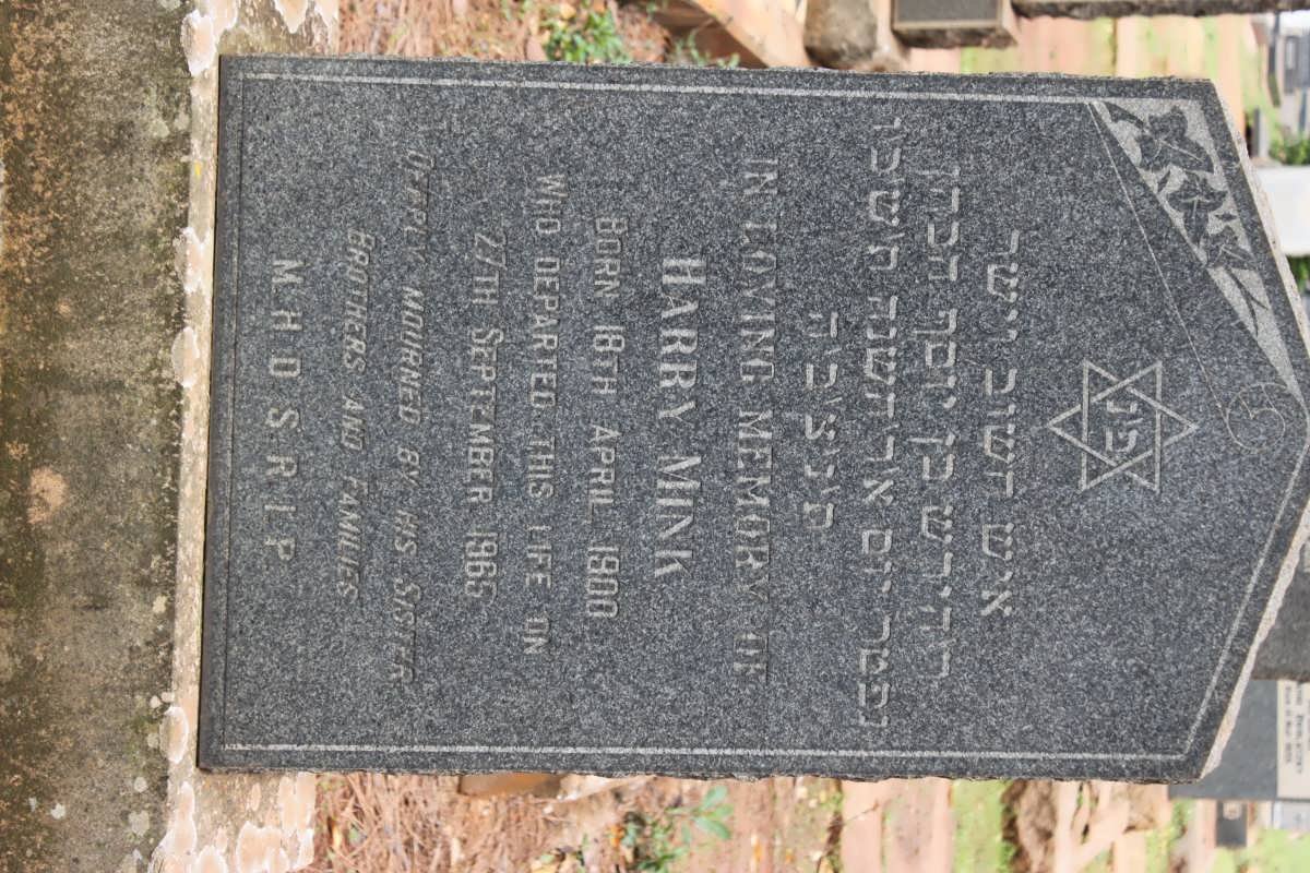 MINK Harry 1900-1965