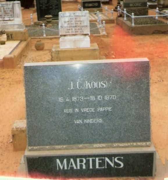 MARTENS J.C. 1873-1970