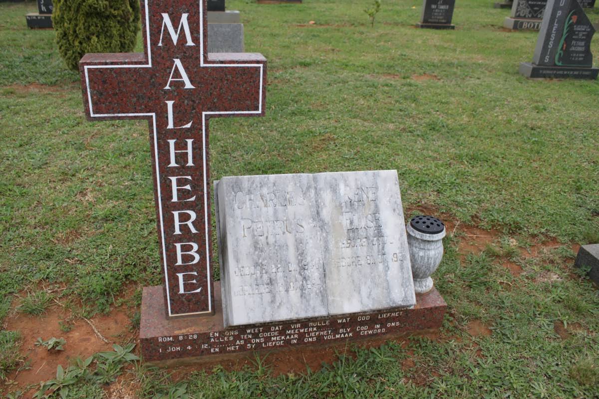 MALHERBE Charles Petrus 1948-1994 &amp; Rene Elise 1951-
