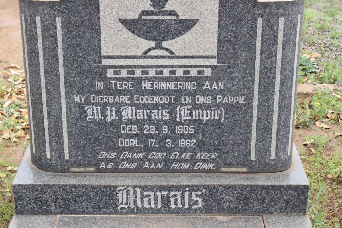 MARAIS M.P. 1905-1962