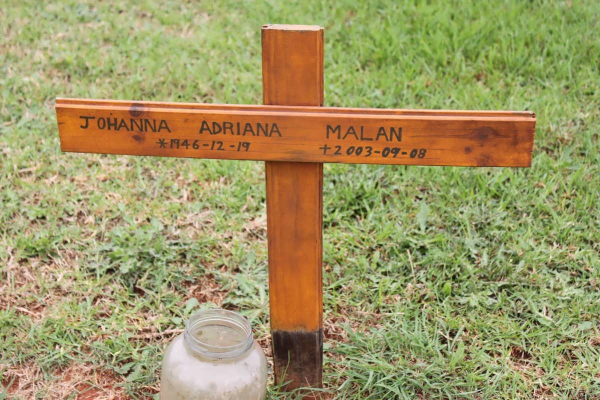 MALAN Johanna Adriana 1946-2003