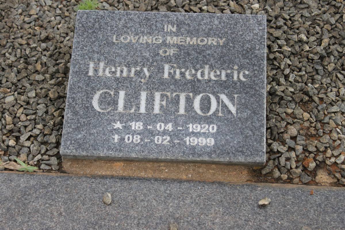 CLIFTON Henry Frederic 1920-1999