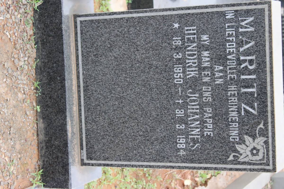 MARITZ Hendrik Johannes 1950-1984