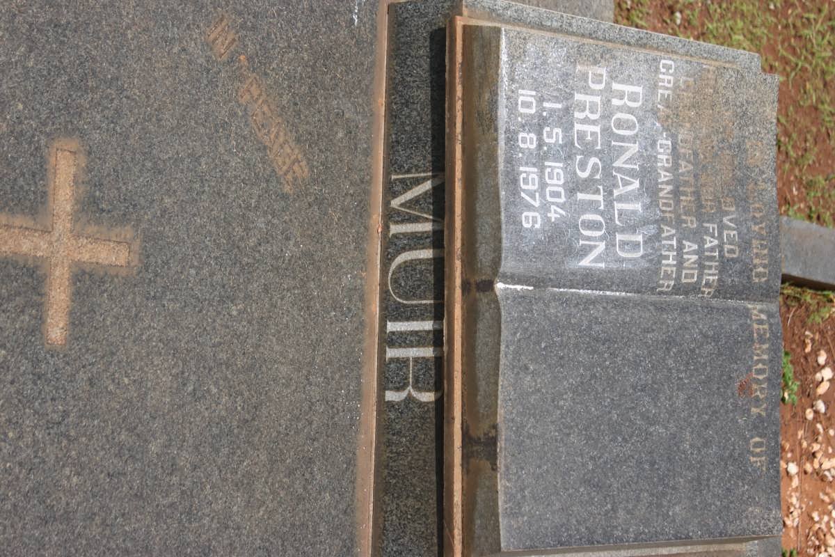 MUIR Ronald Preston 1904-1976