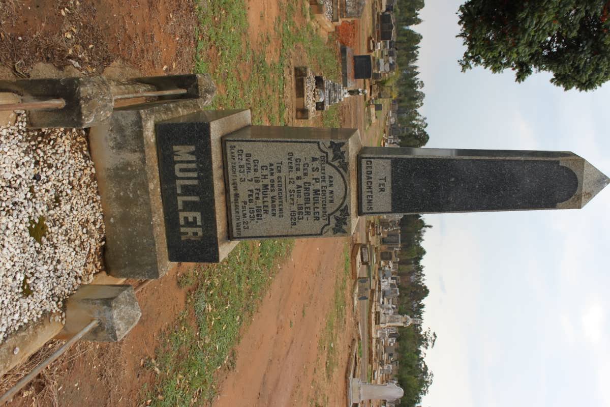 MÜLLER G.H. 1861-1931 &amp; A.S.P. GROBLER 1863-1928