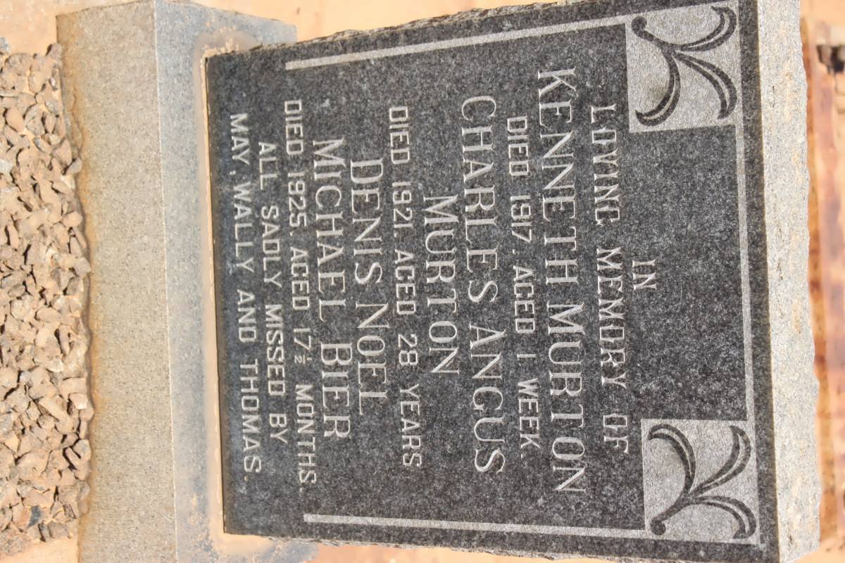 MURTON Charles Angus -1921 :: MURTON Kenneth -1917 ::BIER Denis Noel Michael -1925
