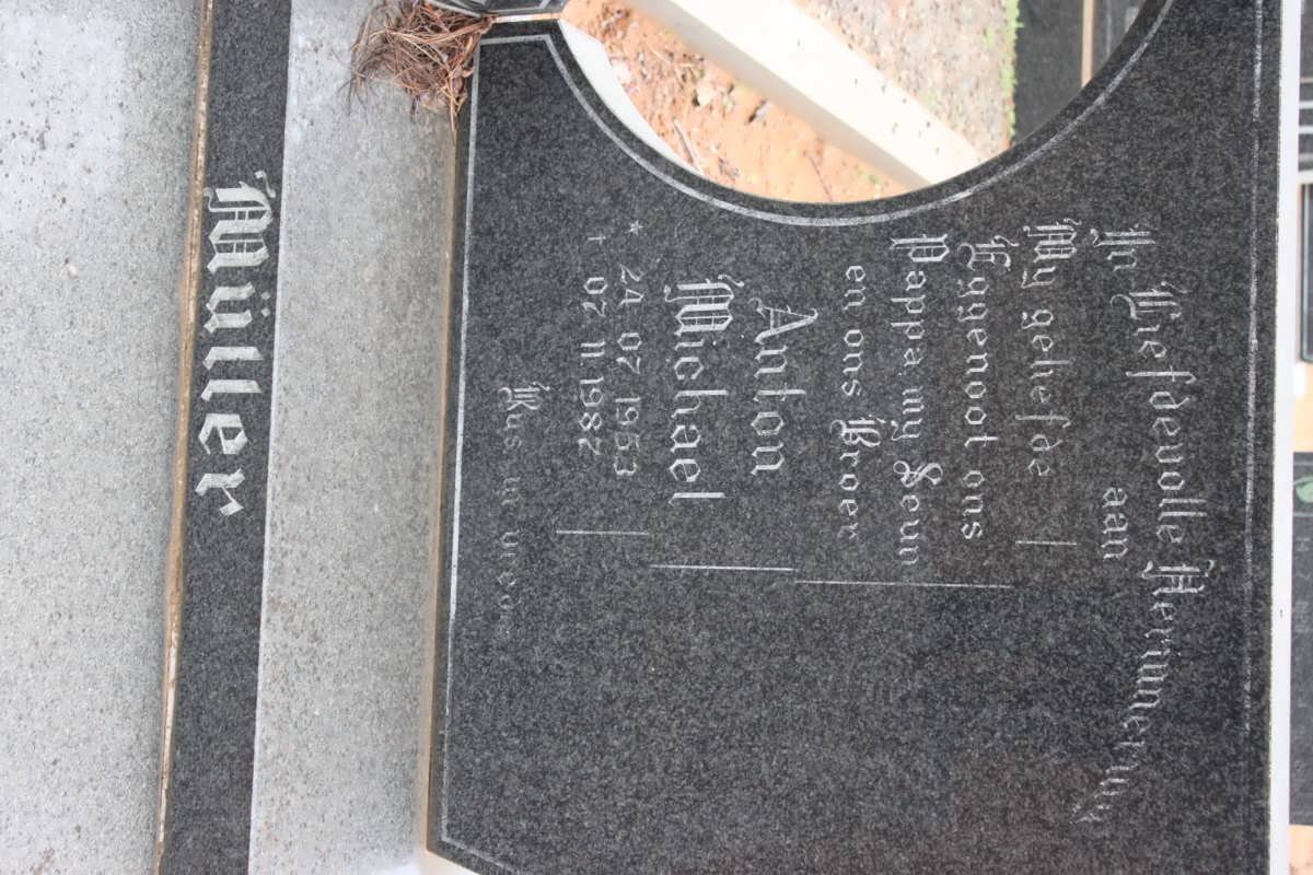 MULLER Anton Michael 1953-1987