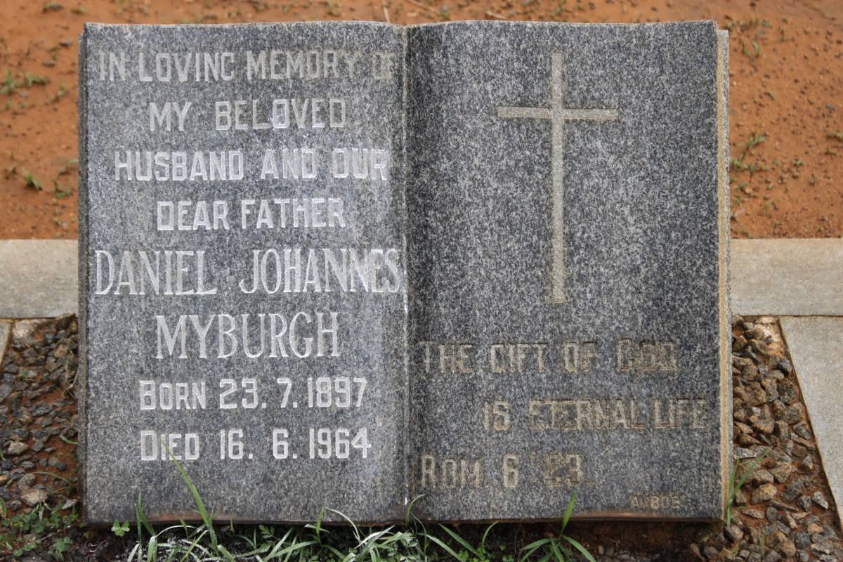 MYBURGH Daniel Johannes 1897-1964