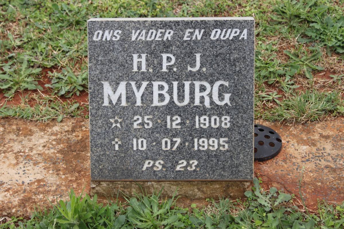 MYBURG H.P.J. 1908-1995