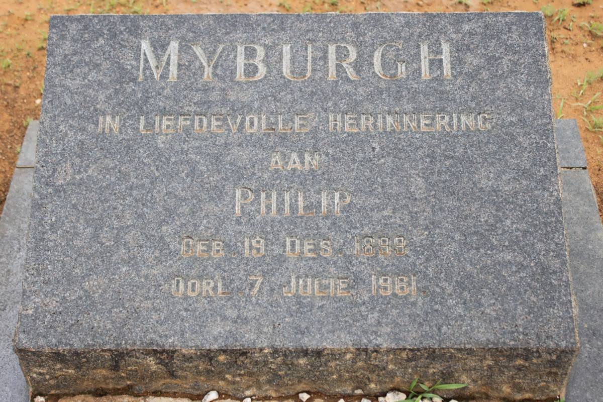 MYBURGH Philip 1899-1961