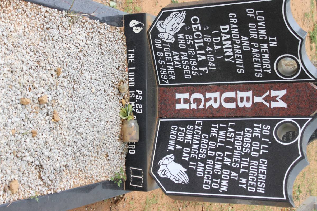 MYBURGH D.A. 1941-1997 &amp; Cecelia F. 1945-1997