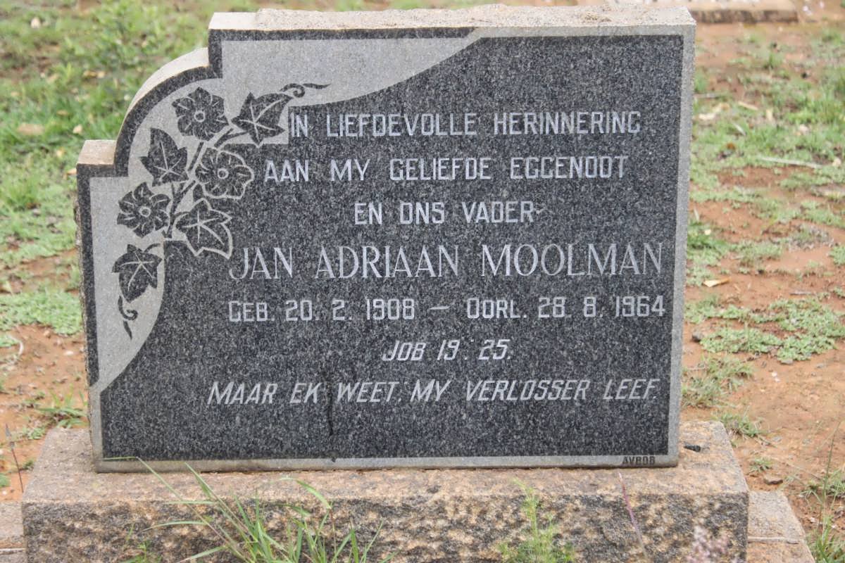 MOOLMAN Jan Adriaan 1908-1964