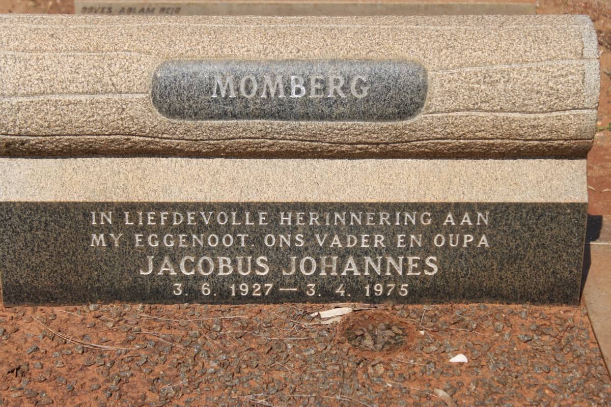 MOMBERG Jacobus Johannes 1927-1975